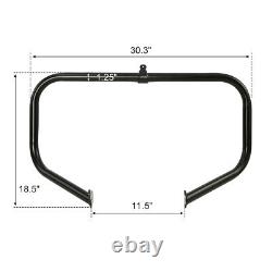 Highway Engine Crash Bar & Footpegs Fit For Harley Road King Street Glide 09-23