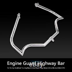 Highway Engine Guard Crash Bar For Harley Road King Street Road Glide 2009-2024