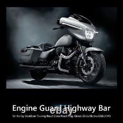 Highway Engine Guard Crash Bar For Harley Road King Street Road Glide 2009-2024