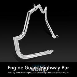 Highway Engine Guard Crash Bar For Harley Road King Street Road Glide 2009-2024