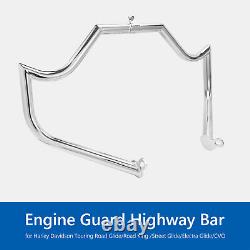 Highway Engine Guard Crash Bar For Harley Road King Street Road Glide 2009-2024