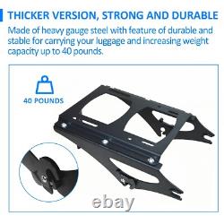 King Luggage Trunk with Rack Bracket For Harley Street Road Glide 2009-2013