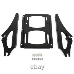 King Luggage Trunk with Rack Bracket For Harley Street Road Glide 2009-2013