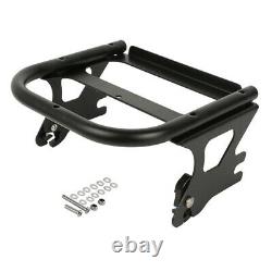 King Pack Trunk Black Rack Fit For Harley Tour Pak Road Glide King 1997-2008 05