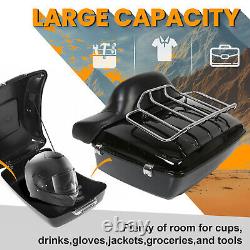 King Pack Trunk For Harley Davidson Touring Street Road Glide Tour Pak 2014-2024