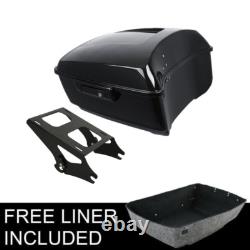 King Pack Trunk Mount Rack Fit For Harley Tour Pak Road King Street Glide 14-25