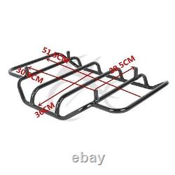 King Pack Trunk Pad Mount Rack Plate For Harley Tour Pak Street Road Glide 09-13