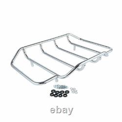 King Pack Trunk Pad Rack Fit For Harley Tour Pak Street Road Glide 97-08 Black