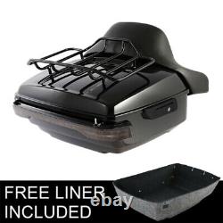 King Pack Trunk Pad Rack Light Fit For Harley Tour Pak Road Street Glide 14-23