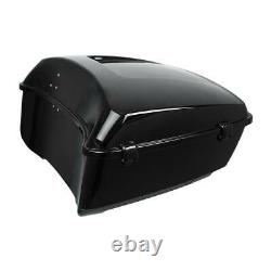 King Pack Trunk with Black Latches Fit For Harley Touring Road Glide 14-20
