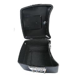 King Pack Trunk with Speakers Backrest For Harley Tour Pak Street Road Glide 14-21