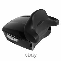 King Pack Trunk withPad 2 Up Mount Fit For Harley Tour Pak Road Street Glide 09-13