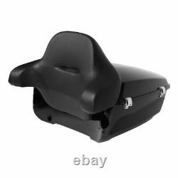 King Pack Trunk withPad 2 Up Mount Fit For Harley Tour Pak Road Street Glide 09-13