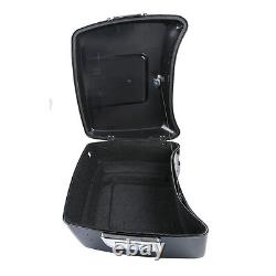 King Pack Trunk withPad 2 Up Mount Fit For Harley Tour Pak Road Street Glide 09-13