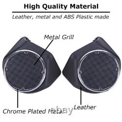 King Rear Trunk 6.5 Speaker Pods For Harley Tour Pak Road Street Electra Glide