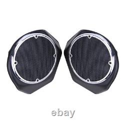 King Rear Trunk 6.5 Speaker Pods For Harley Tour Pak Road Street Electra Glide