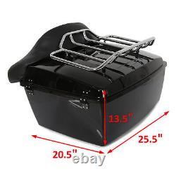 King Tour Pack Luggage Trunk with Rack Bracket For Harley Street Road Glide 09-13