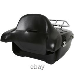 King Tour Pak Pack Trunk withRack Backrest For Harley Street Road Glide 14-21