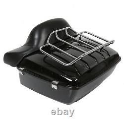 King Tour Pak Pack Trunk withRack Backrest For Harley Street Road Glide 14-21