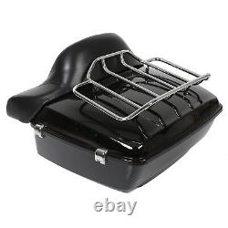 King Tour Pak Pack Trunk withRack Backrest For Harley Street Road Glide 14-23