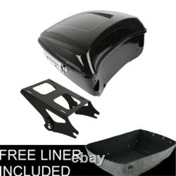 King Trunk 2 UpMount Rack Fit For Harley Road King Street Electra Glide 14-25