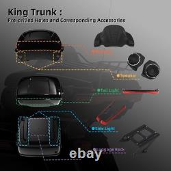 King Trunk Backrest Fit For Harley Touring Road King Street Glide 14-25 18