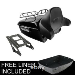 King Trunk Backrest Mount Rack Fit For Harley Road King Street Glide 2014-Up