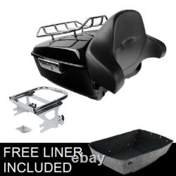 King Trunk Backrest Mount Rack Fit For Harley Road King Street Glide 97-08