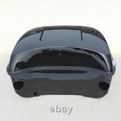 King Trunk Backrest Mount Rack Light Fit For Harley Road King Street Glide 14-up