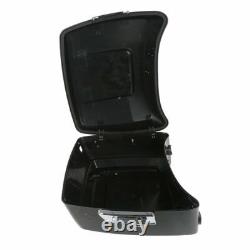 King Trunk Backrest Mount Rack Light Fit For Harley Road King Street Glide 14-up