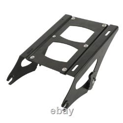 King Trunk Backrest Mount Rack Plate Fit For Harley Road King Street Glide 14-26