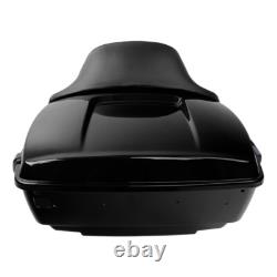 King Trunk Backrest Mount with Plate Fit For Harley Road King Street Glide 14-26