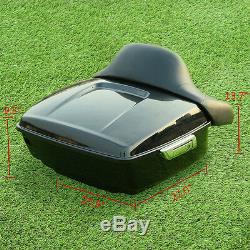 King Trunk Backrest Pad For Harley Tour Pak Pack Electra Street Road Glide 14-20