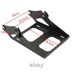 King Trunk Backrest Rack Base Plate Fit For Harley Road King Street Glide 14-26