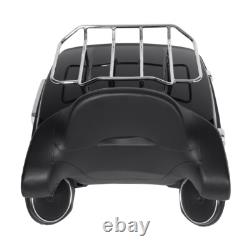 King Trunk Backrest Rack Speaker Fit For Harley Road King Street Glide 2014-2026