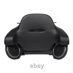 King Trunk Backrest Rack Speaker Fit For Harley Road King Street Glide 2014-2026