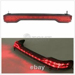 King Trunk Backrest Rack Tail Light Fit For Harley Road Street Glide 2014-2021