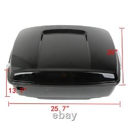King Trunk Backrest Speakers Fit For Harley Touring Road King Street Glide 14-26