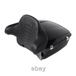 King Trunk Backrest With Speakers Fit For Harley Touring Street Road Glide 2014-25
