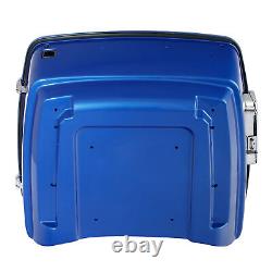 King Trunk Fit For Harley Touring Road King Street Glide 2014-2022 Electric Blue