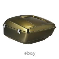 King Trunk Fit For Harley Touring Road King Street Glide 2014-2025 Olive Gold