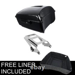 King Trunk & Mount Rack Fit For Harley Touring Road King Street Glide 2009-2013