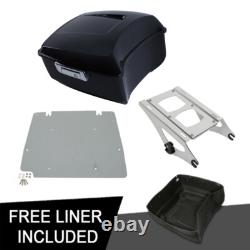 King Trunk Mount Rack Plate Fit For Harley Touring Road King Street Glide 14-25