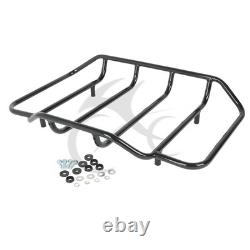 King Trunk Pad + 2 Up Mount Rack Fit For Harley Road King Street Glide 14-25