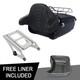 King Trunk Pad Backrest Mount Rack Fit For Harley Road King Street Glide 14-2025