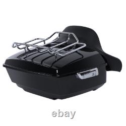 King Trunk Pad Backrest Mount Rack Fit For Harley Road King Street Glide 14-2026