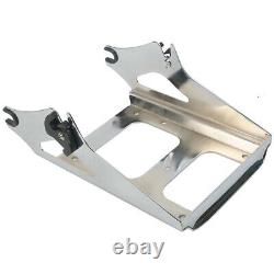 King Trunk Pad Chrome Rack Plate Fit For Harley Road King Street Glide 2009-2013