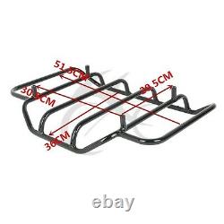 King Trunk Pad Luggage Rack Fit For Harley Tour Pak Road King Street Glide 14-21