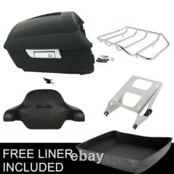 King Trunk Pad Luggage Rack Mount Fit For Harley Road King Street Glide 14-up