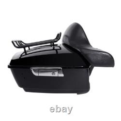 King Trunk Pad Mount Light Speakers Fit For Harley Road King Street Glide 14-26
